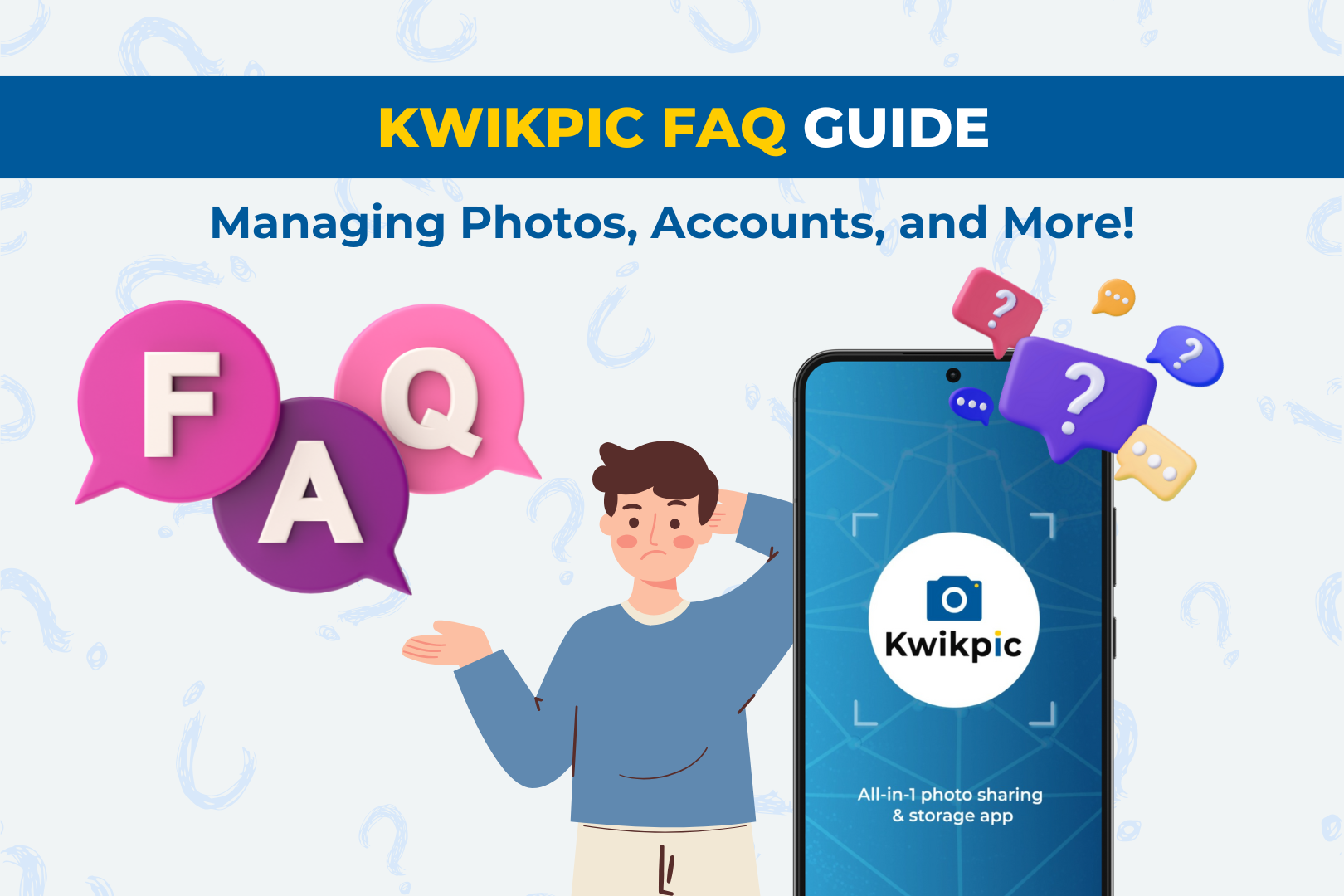 kwikpic FAQ smart photo sharing app